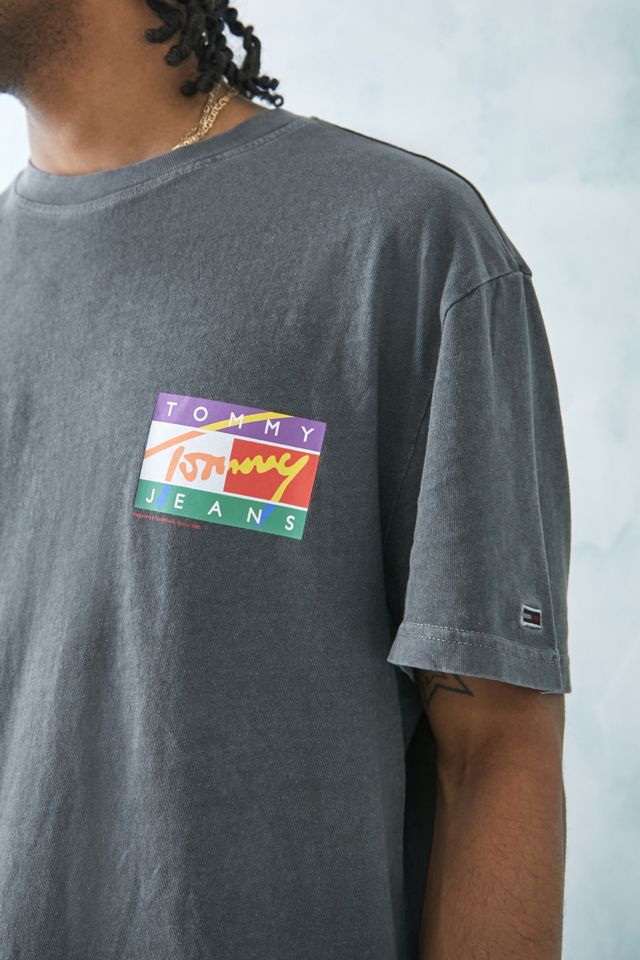 Tommy Hilfiger T-shirt nera Pop Flag  #3
