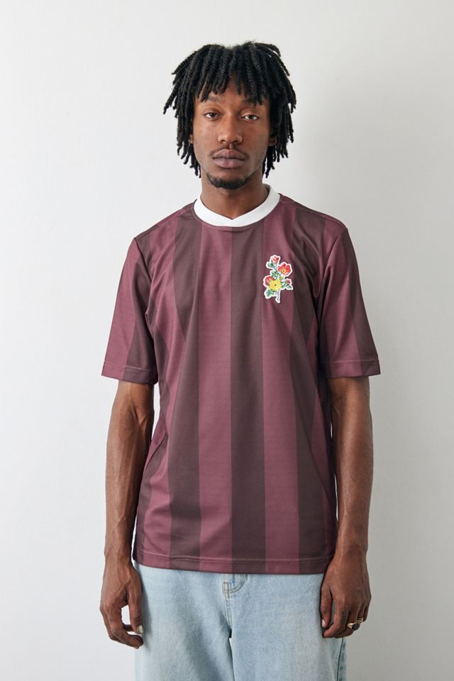 Futsol - T-Shirt maillot à rayure bordeaux #1