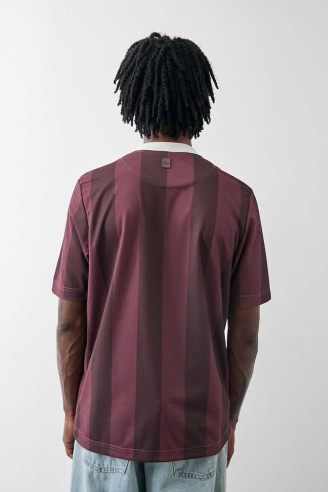 Futsol - T-Shirt maillot à rayure bordeaux #3