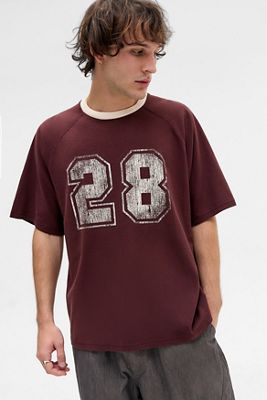 UO Burgundy Raglan 28 T-Shirt