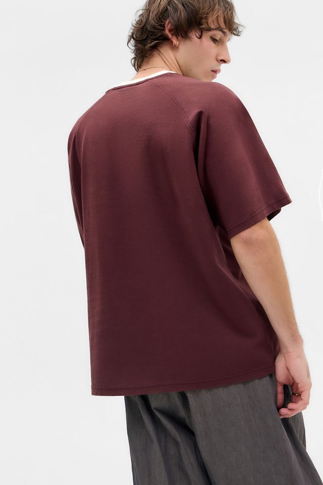 Camiseta Raglan 28 Color Burdeos UO #3