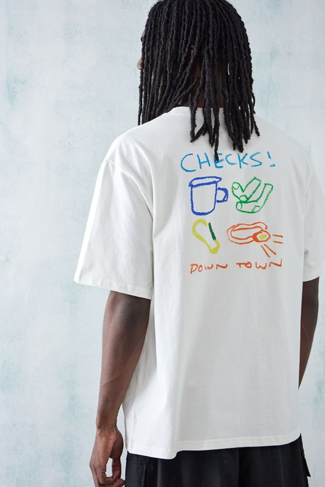 Checks Downtown White Tramping T-Shirt  #1