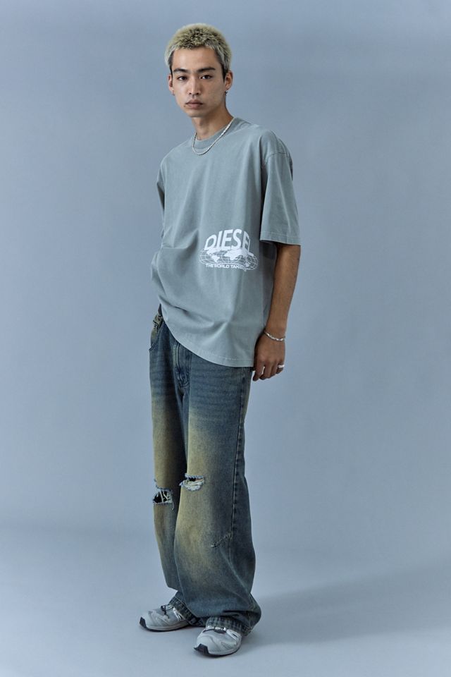 T-Shirt Diesel Grigio T-Wash-L5  #2