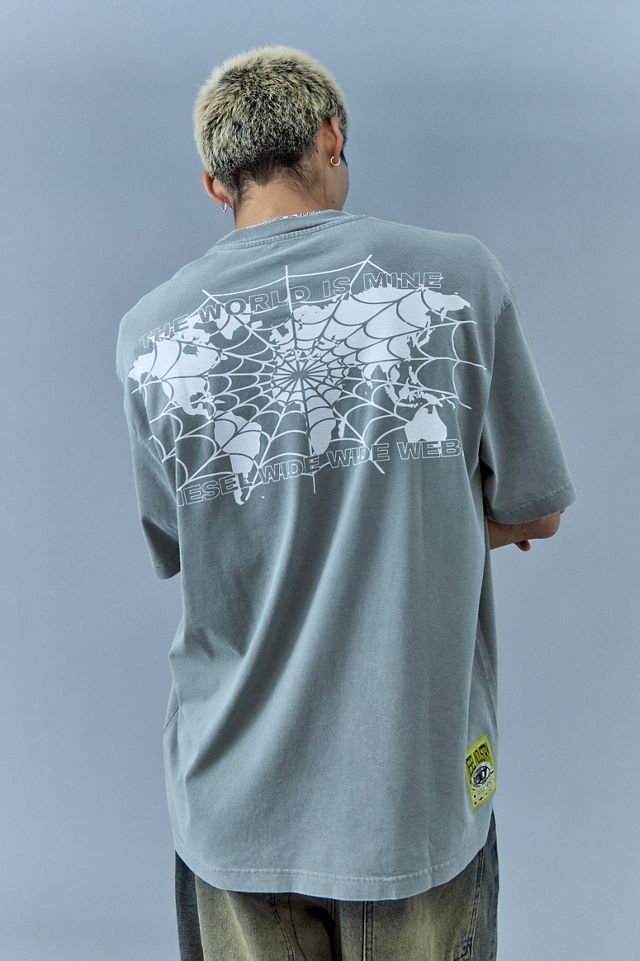 T-Shirt Diesel Grigio T-Wash-L5  #4