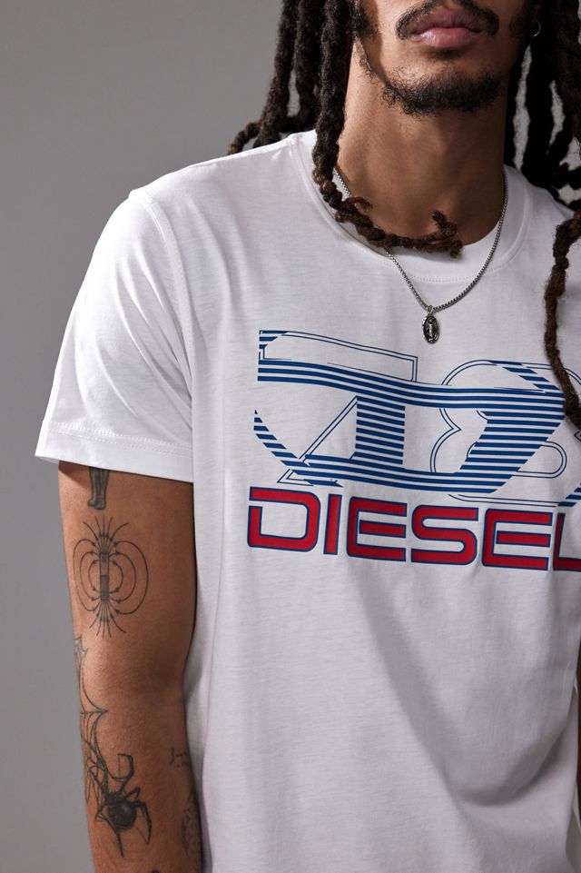 Diesel White Cotton T-Shirt