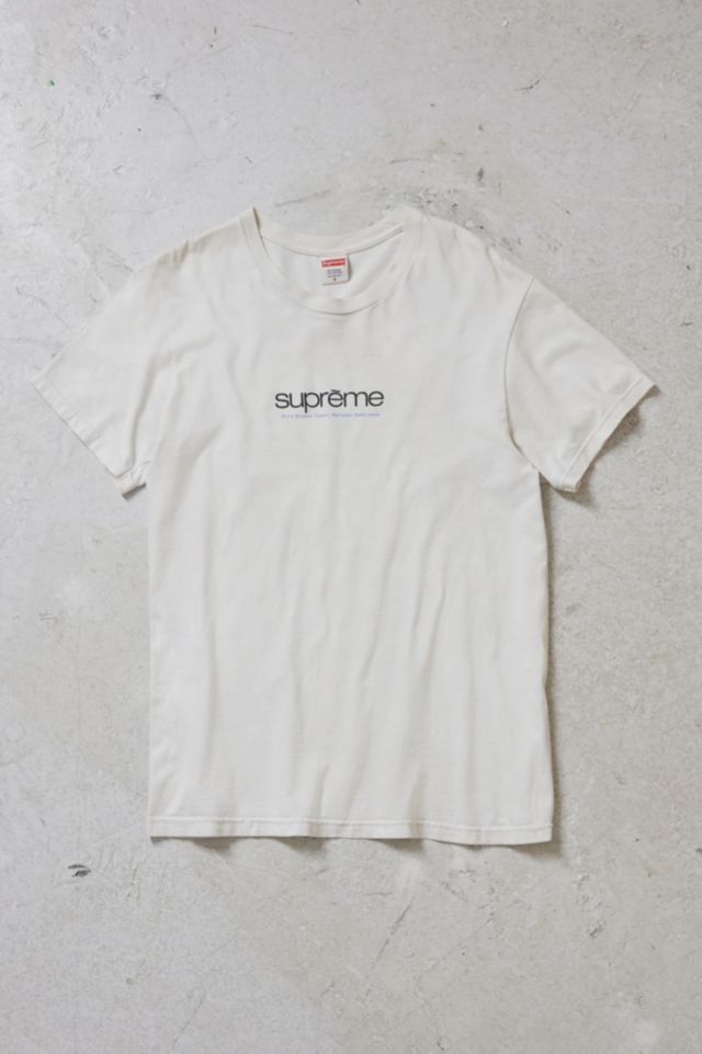 Dukes Cupboard One-Of-A-Kind Vintage White Supreme T-Shirt | Urban  Outfitters Uk