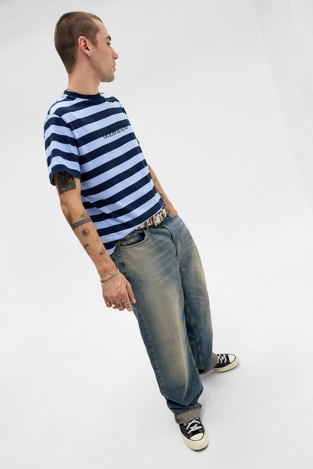 Guess Jeans Ocean Blue Striped T-Shirt #2