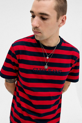 T-shirt Jeans à rayures rouges et bleues en taille: XL - GUESS - Modalova