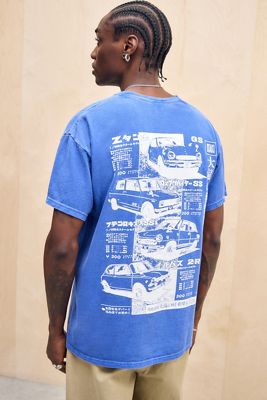 UO Blue Japanese Car T-Shirt