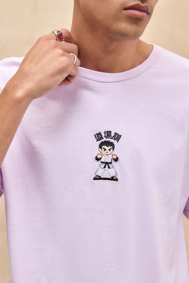 UO Pink Karate Man T-Shirt #1