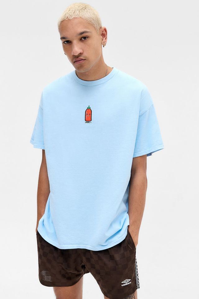 UO Hellblaues Hot Sauce T-Shirt #1