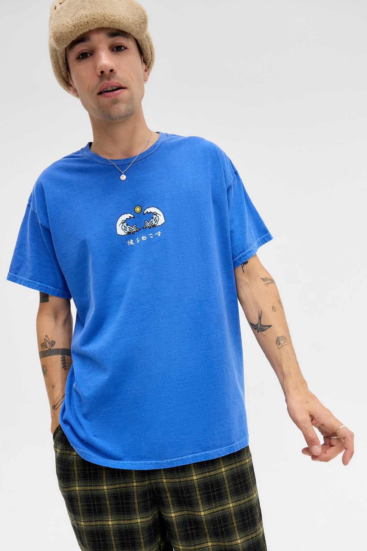 UO Navy Wave T-Shirt