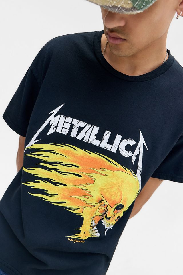 Maglietta UO Metallica Nera Lavata #1