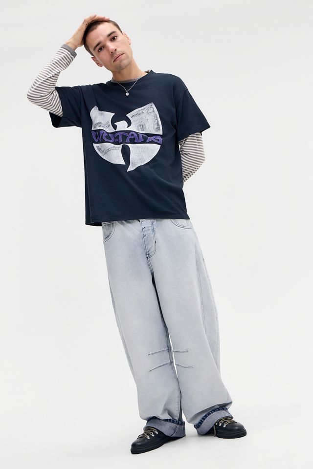 T-Shirt UO Washed Black Wu-Tang #2