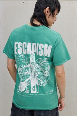 Camiseta UO Green Escapism Plane