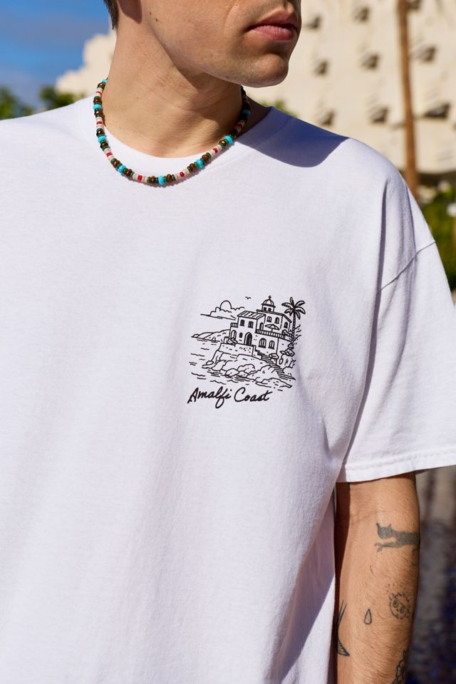 T-shirt UO Blanc Côte Amalfitaine #1