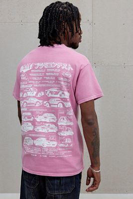 T-shirt encyclopédie voiture rose UO