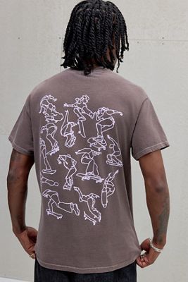 T-Shirt UO Marrone Pose Skateboard