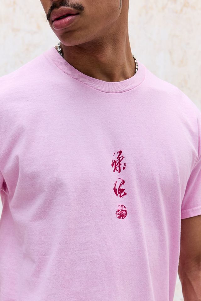 T-shirt UO Spazzolata con Grafica Drago #1