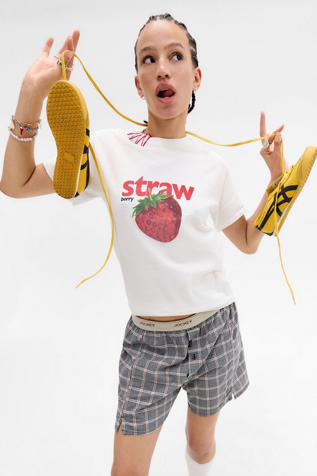 UO Weißes Erdbeer-T-Shirt #4