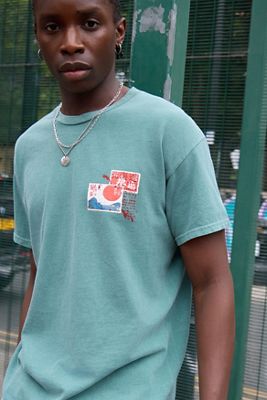 UO Green Japan Postcard Graphic Tee