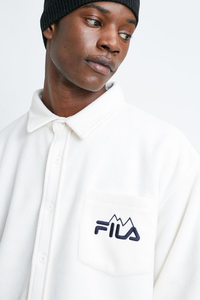 FILA / Urban Outfitters Exclusive – Shirt mit langen Ärmeln aus Fleece „Otis“ in Ecru #2