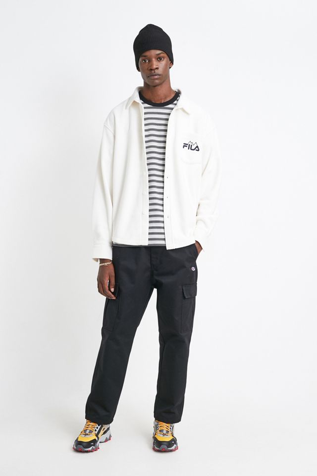 FILA / Urban Outfitters Exclusive – Shirt mit langen Ärmeln aus Fleece „Otis“ in Ecru #3