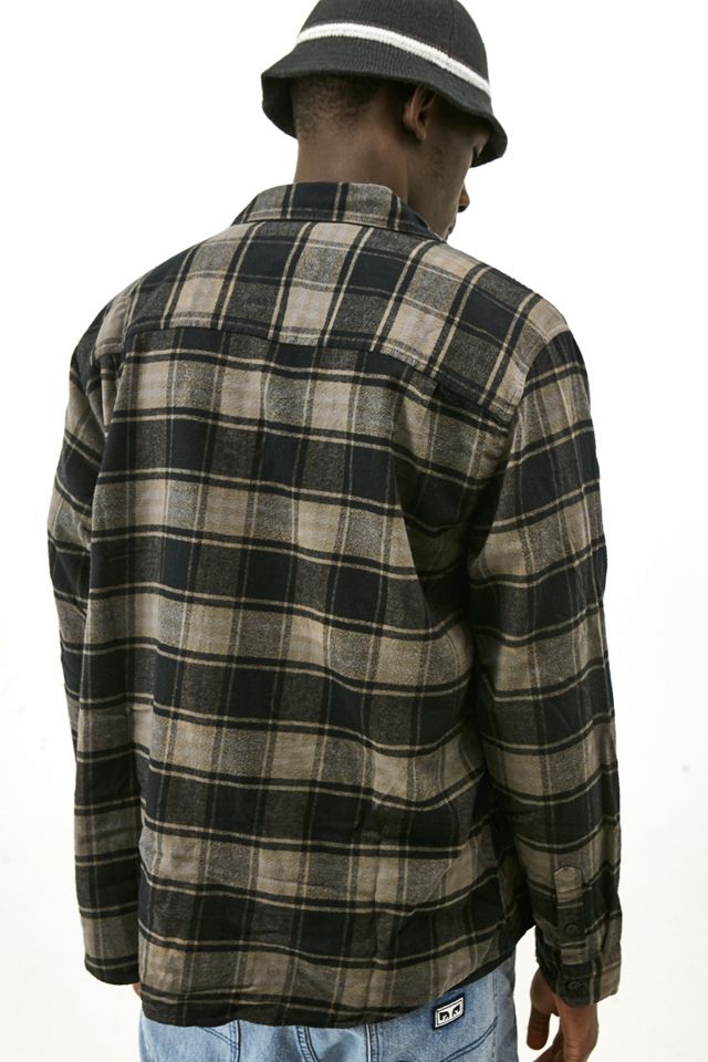 Chemise en flanelle à carreaux noir et blanc BDG #1