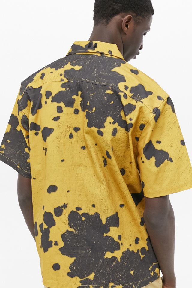 The Hundreds Animal Yellow Woven Short-Sleeve Shirt #3