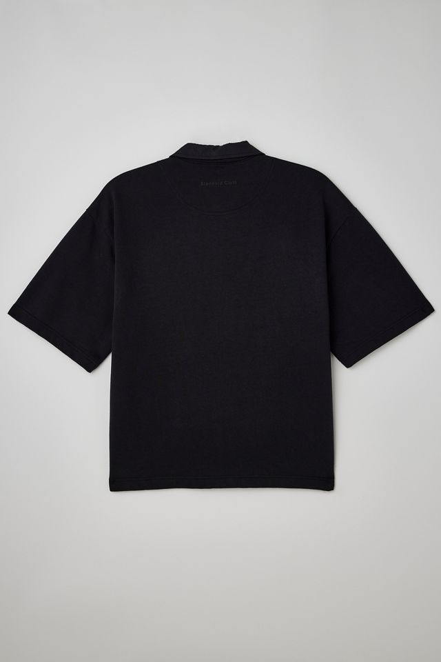 Standard Cloth Camicia nera con colletto intrecciato #2