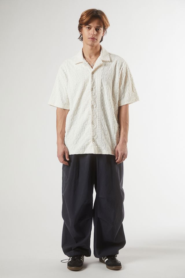 Camisa Jacquard de Botones Blanca UO #2