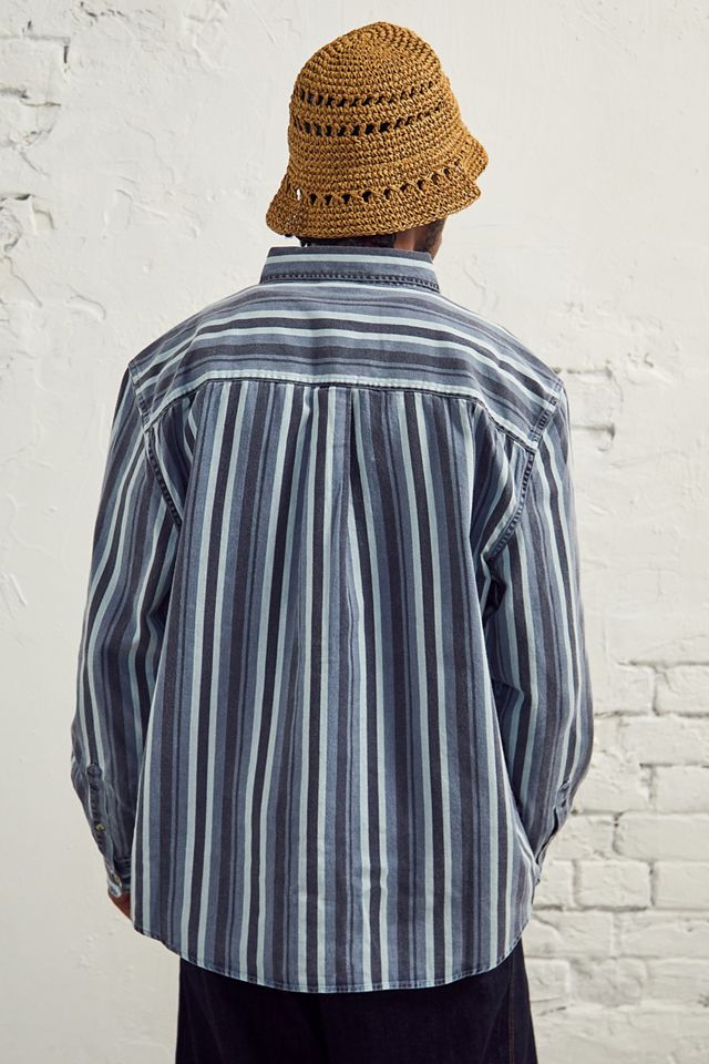 BDG Blue Stripe Twill Shirt  #4