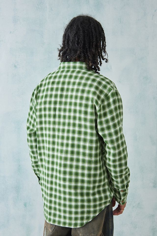 UO Nomad Green Check Gauze Shirt #2