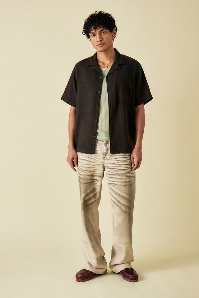 BDG Brown Gauze Short-Sleeved Shirt #2