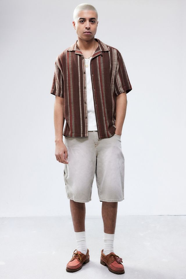 UO Striped Gauze Short-Sleeved Shirt #2