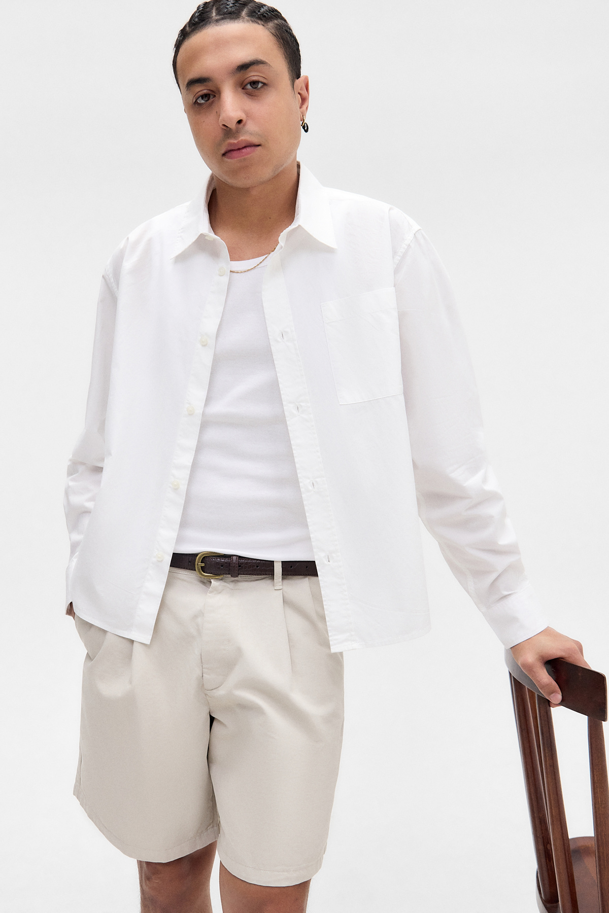 Loom Nolan White Poplin Business Shirt