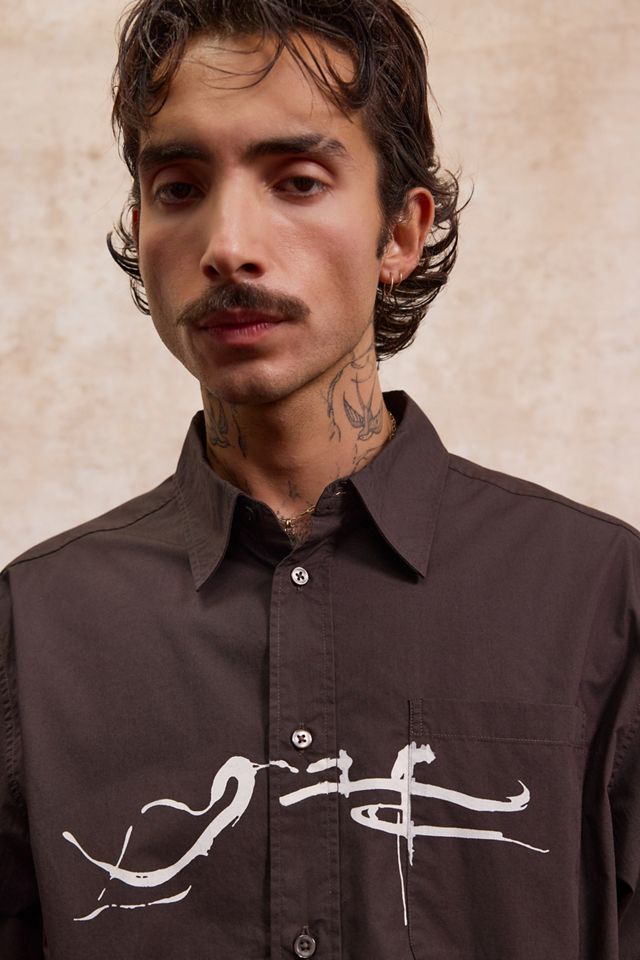 Loom Camicia Nolan Marrone Tinta Unita #2