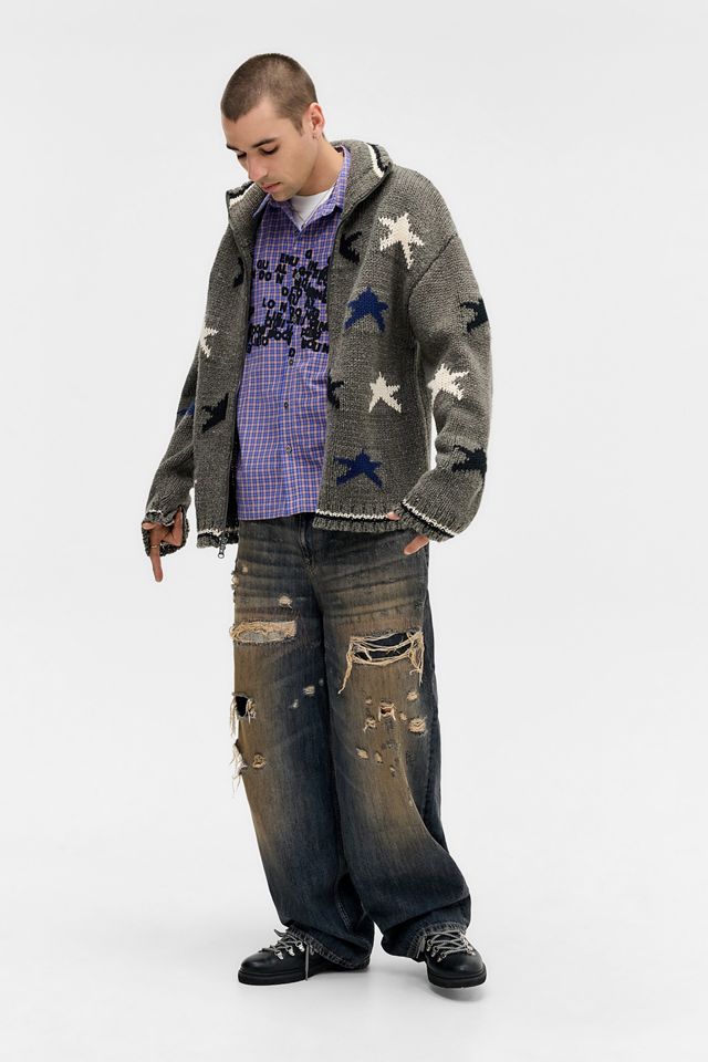 Jaded London UO Exklusives Blaues Typo-Shirt #1