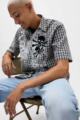Jaded London Scattered Skull Shirt | Urban Outfitters UK