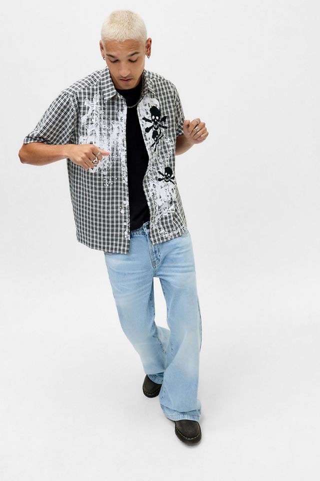 Jaded London Scattered Skull Shirt | Urban Outfitters UK