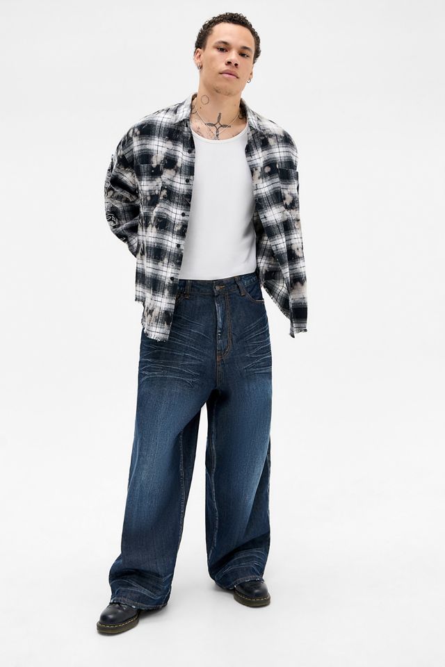 JADED LONDON Burnout Plaid シャツ 送料/関税込 Burnout Plaid Shirt | Jaded London | Clothing
