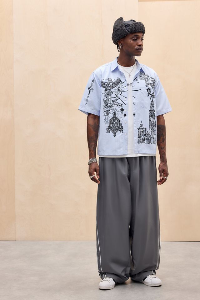 Jaded London Camicia a Righe Sketch #2