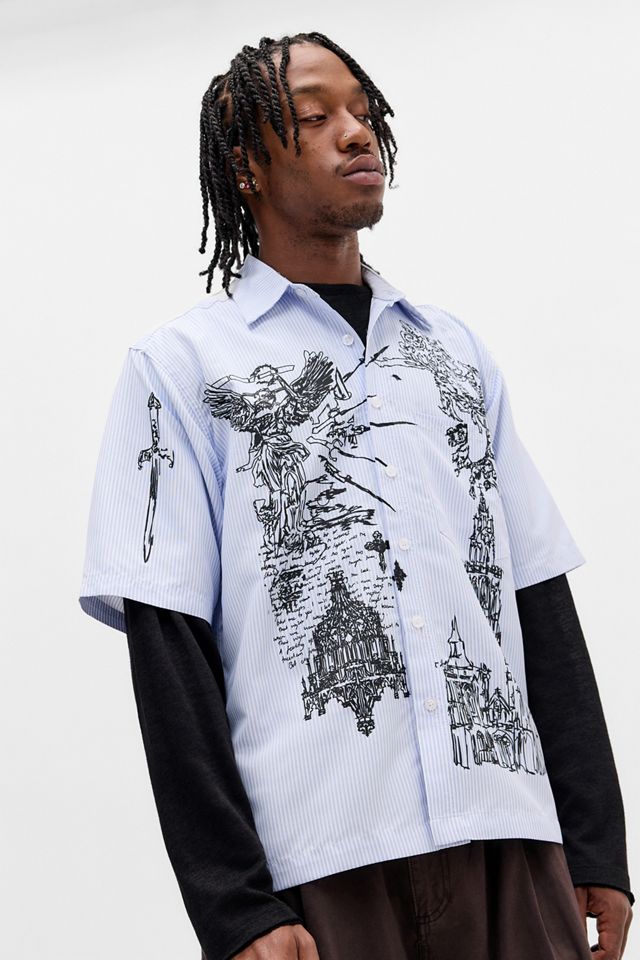 Jaded London Sketch Pinstripe Shirt #1