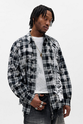 Jaded London Spirit Checked Flannel Shirt | Urban Outfitters UK