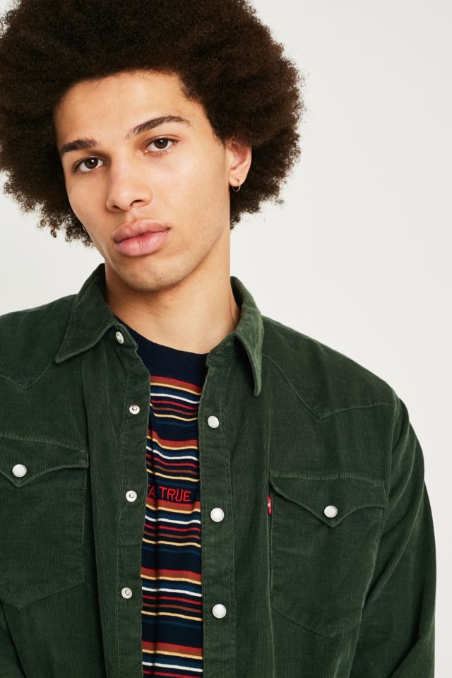 Levi's barstow western corduroy on sale shirt