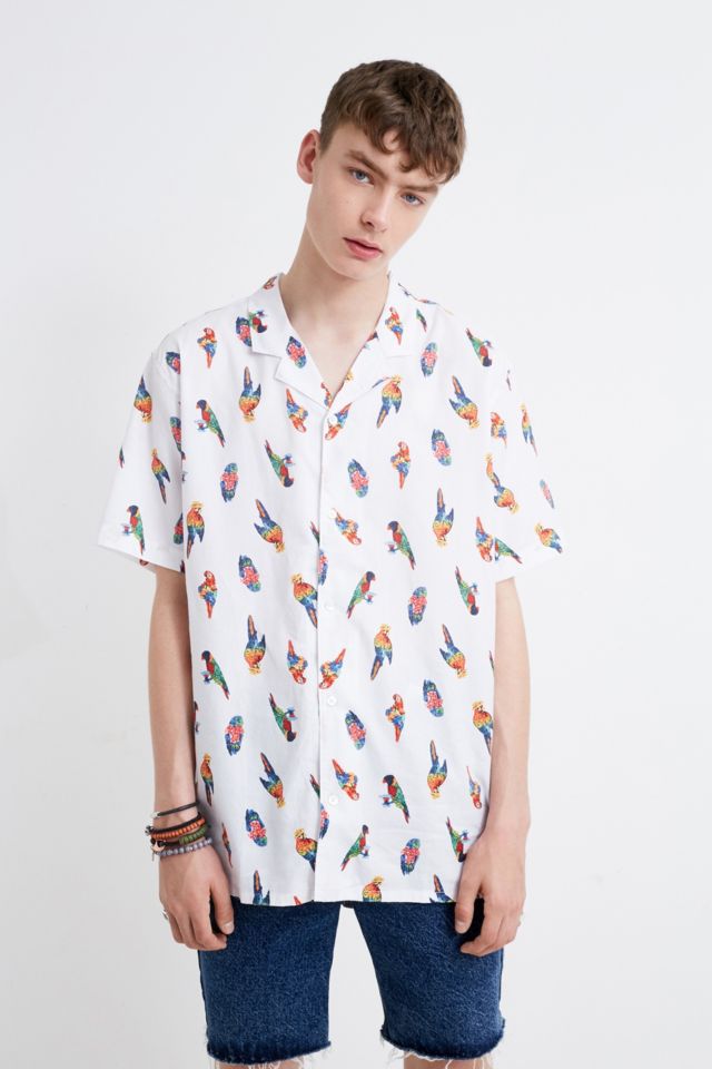 Levi's Parrot White Resort Shirt | Urban Outfitters UK