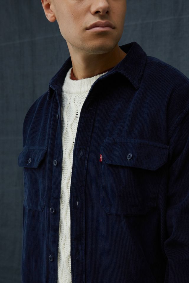 Levi's navy on sale cord jacket