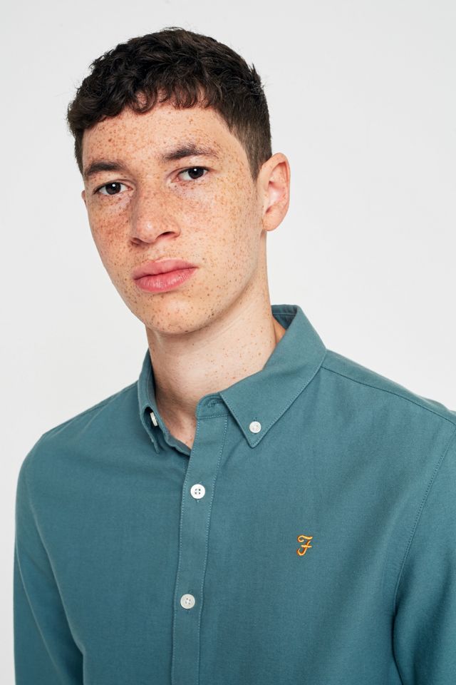 Farah Brewer Sea Green Long-Sleeve Shirt #2