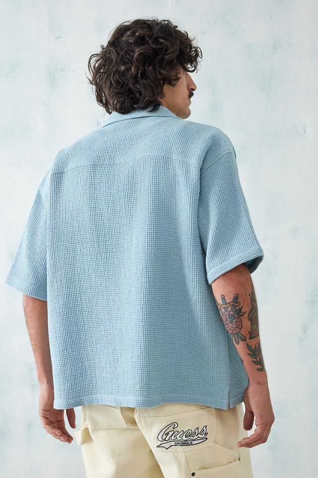 BDG Blue Waffle Shirt #3