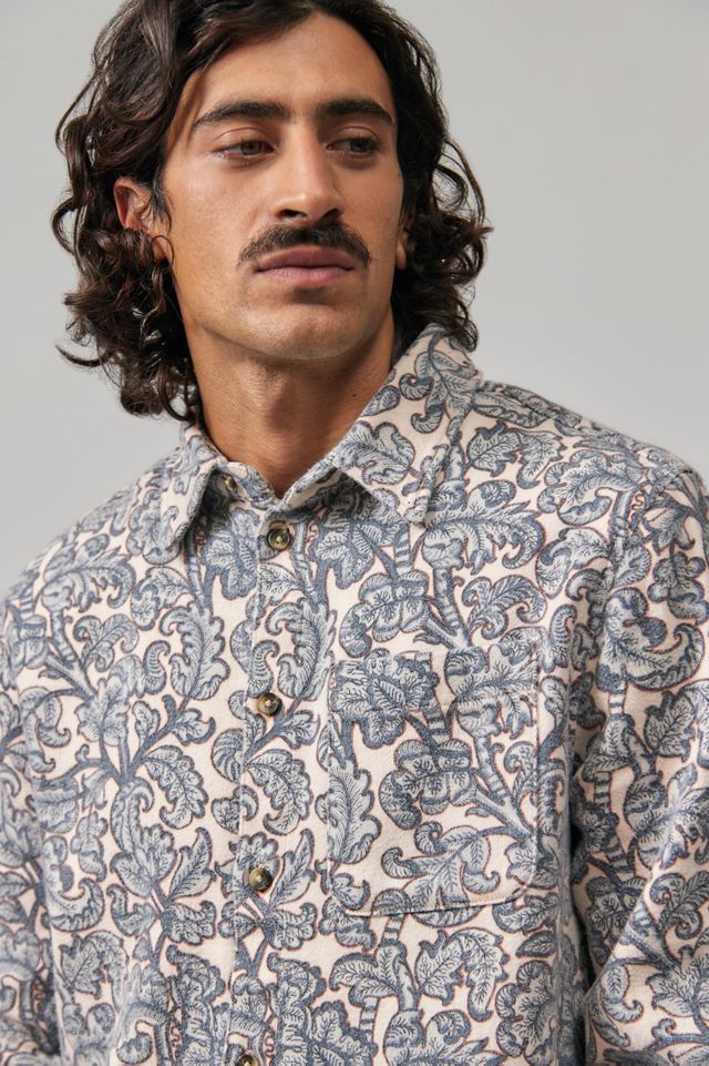 BDG Baroque Print Long Sleeve Shirt #1
